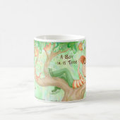 Ein Junge in einem Baum - Baum-Jungen-Tasse Kaffeetasse (Mittel)