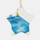 ein Junge in einem Swimmingpool Keramik Ornament (Rechts)