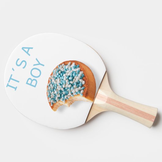 Ein Junge ist geboren Tischtennis Schläger (Seitenansicht)