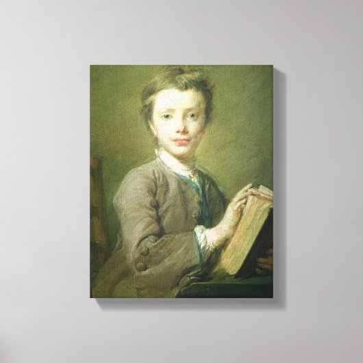 Ein Junge mit einem Buch, c.1740 Leinwanddruck (Vorderseite)