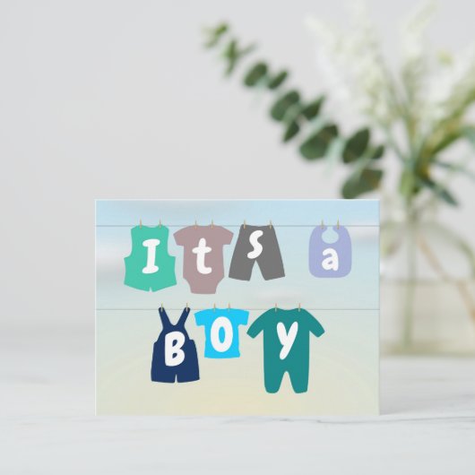 ein Junge Postkarte (Stehend Vorderseite)