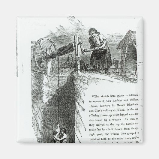 Ein Junge und ein Mädchen, das sich in eine Bergwe Magnet (Vorne)