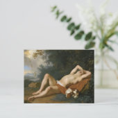 Ein Junge und sein Hund Postkarte (Stehend Vorderseite)