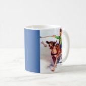 Ein Junge und sein Hundewagen Kaffeetasse (VorderseiteRechts)