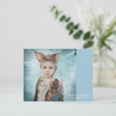 Ein Junge und seine Fox-Postkarte Postkarte (Stehend Vorderseite)