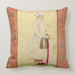Ein junger Adlig des Mughal Gerichtes, vom Lar Kissen