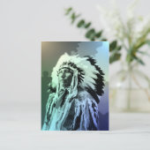 Ein junger Brule-Indianer-Mann Postkarte (Stehend Vorderseite)