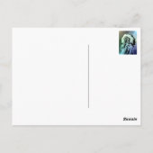 Ein junger Brule-Indianer-Mann Postkarte (Rückseite)