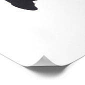 ein junger erwachsener Basketballspieler fliegt Poster (Ecke)