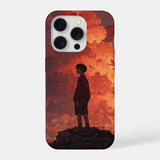 Ein junger Mann am Horizont – Kinohimmel der Versu iPhone Hülle (Rückseite)