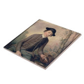 Ein junger Mann-ausweidender Fisch, 1782 (Platte) Fliese (Seite)