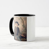 Ein junger Mann-ausweidender Fisch, 1782 (Platte) Tasse (Vorderseite Links)