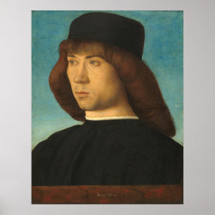 Ein junger Mann - Giovanni Bellini Feinkunstplakat Poster