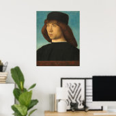 Ein junger Mann - Giovanni Bellini Kunstgedicht Poster (Heimbüro)