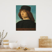 Ein junger Mann - Giovanni Bellini Kunstgedicht Poster (Küche)