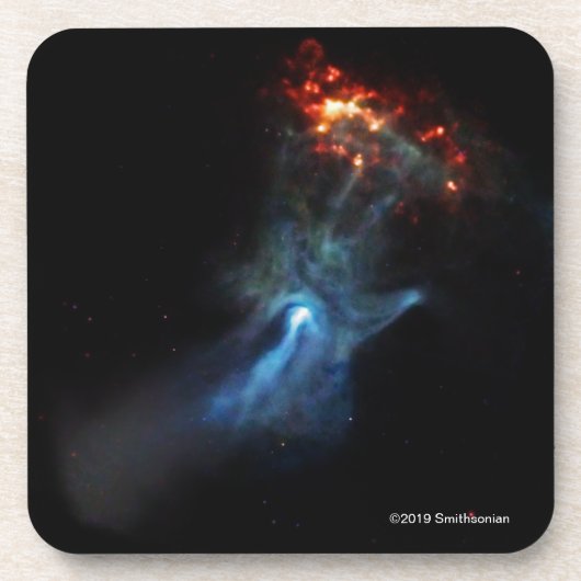 Ein junger Pulsar zeigt seine Hand Getränkeuntersetzer (Vorderseite)