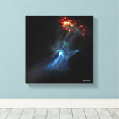 Ein junger Pulsar zeigt seine Hand Leinwanddruck (Insitu (Holzboden))