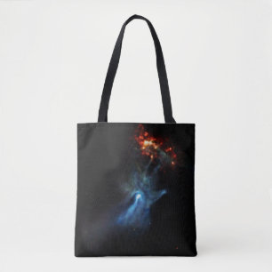 Ein junger Pulsar zeigt seine Hand Tasche