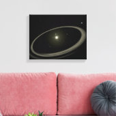 Ein junger Stern, umgeben von großen Planeten Leinwanddruck (Insitu (Wohnzimmer))