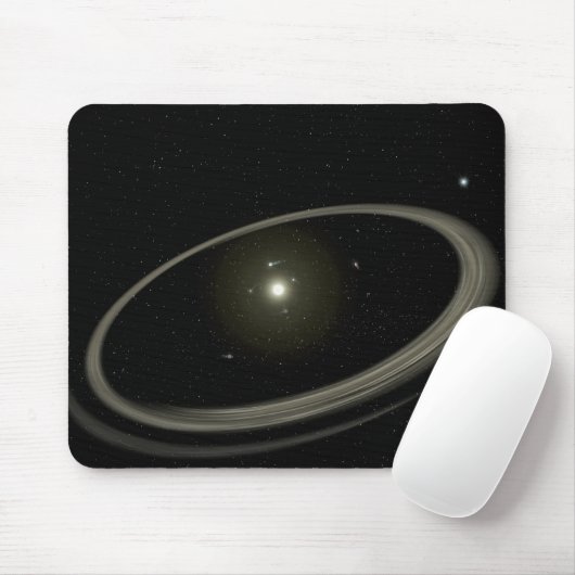 Ein junger Stern, umgeben von großen Planeten Mousepad (Mit Mouse)
