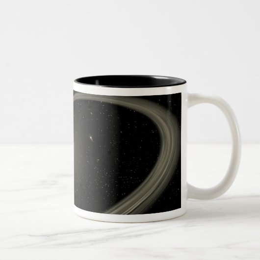 Ein junger Stern, umgeben von großen Planeten Zweifarbige Tasse (Rechts)