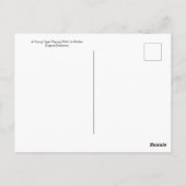 Ein junger Tiger, der mit seiner Mutter von Delacr Postkarte (Rückseite)