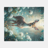 Ein junger Vater Fleecedecke (Vorderseite (Horizontal))