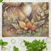 Ein junger Vater Geschirrtuch (Gefaltet)