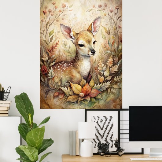 Ein junger Vater Poster (Heimbüro)