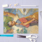 Ein junges Mädchen am Fluss von Arthur Bridgman Seidenpapier (Handwerk)