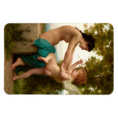 Ein junges Mädchen, das sich gegen Eros verteidigt Magnet (Horizontal)