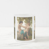 Ein junges Mädchen, das sich gegen Eros verteidigt Mattglastasse (Mittel)