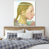Ein junges Mädchen Leinwanddruck (Insitu (Schlafzimmer))