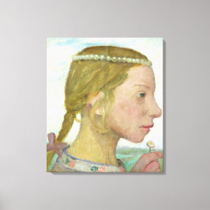 Ein junges Mädchen Leinwanddruck