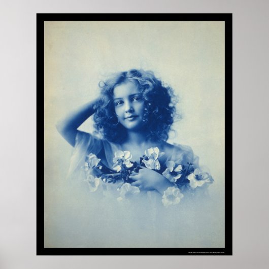 Ein junges Mädchen mit Blume 1903 Poster (Vorne)
