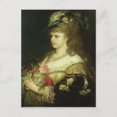 Ein junges Mädchen Postkarte (Vorderseite)