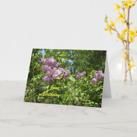 Ein Juni-Geburtstag Karte (Gelbe Blume)