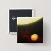 Ein Jupiter-ähnlicher Planet Button (Vorne & Hinten)