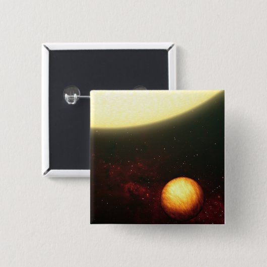 Ein Jupiter-ähnlicher Planet Button (Vorne & Hinten)