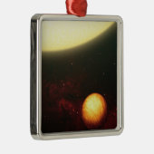 Ein Jupiter-ähnlicher Planet Silbernes Ornament (Rechts)