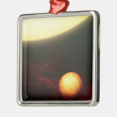 Ein Jupiter-ähnlicher Planet Silbernes Ornament (Links)