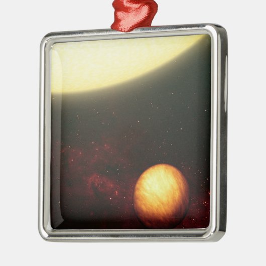 Ein Jupiter-ähnlicher Planet Silbernes Ornament (Links)