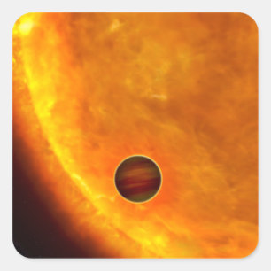 Ein Jupiter-groß Planet Quadratischer Aufkleber