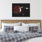 Ein Jupiter-Massen-Planet, der den nahegelegenen S Leinwanddruck (Insitu (Schlafzimmer))