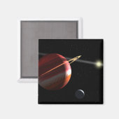 Ein Jupiter-Massen-Planet, der den nahegelegenen S Magnet (Vorderseite/Rückseite)