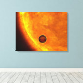 Ein jupitergroßer Planet Leinwanddruck (Insitu (Holzboden))