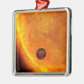 Ein jupitergroßer Planet Ornament Aus Metall (Links)