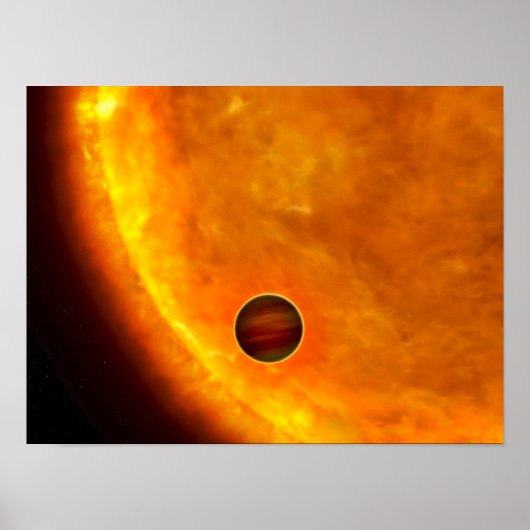 Ein jupitergroßer Planet Poster (Vorne)