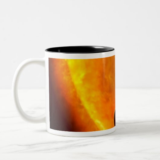 Ein jupitergroßer Planet Zweifarbige Tasse (Links)