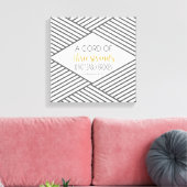 Ein Kabel aus drei Strängen ist nicht leicht zerbr Leinwanddruck (Insitu (Wohnzimmer))